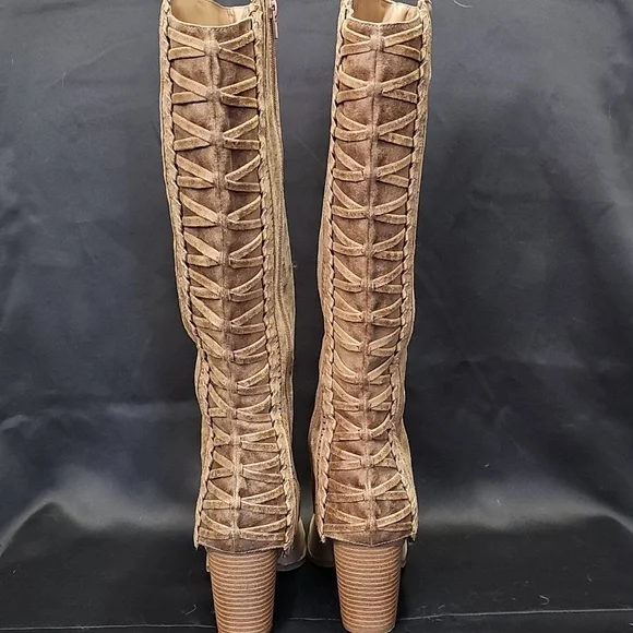 Fergalicious Brown Over the Knee Boots - Picture 3 of 8